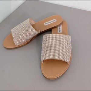Steve madden glitter rhinestone sandals